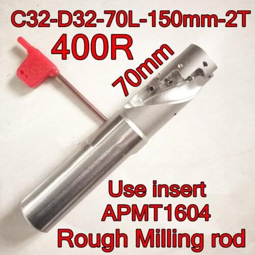 400R-C32-32D-70L-150mm-2T Use insert APMT1604 Rough machining Milling cutter bar Free shipping
