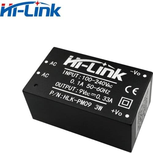 Free Shipping 50pcs AC DC Step Down Power Module Supply 3W 9V Hilink Manufacturing PM09