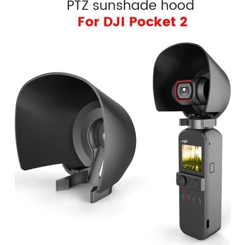 Lens Sunshade Hood for DJI Pocket 2 Camera Dedicated Handheld Gimbal Anti-glare Lens Protection Vlog Stabilizer Accessories