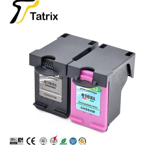 Tatrix 61XL ink cartridge Premium Remanufactured Color Inkjet 61Xl Ink Cartridge for HP Deskjet 1000 1050 2000 2050 3000 Printer