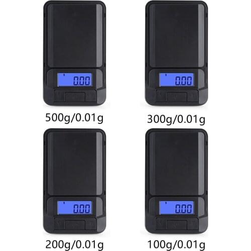 Mini Digital Scale 100/200/300/500g 0.01g High Accuracy Backlight Electric Pocket For Jewelry Gram Weight For Kitchen Hot Sale
