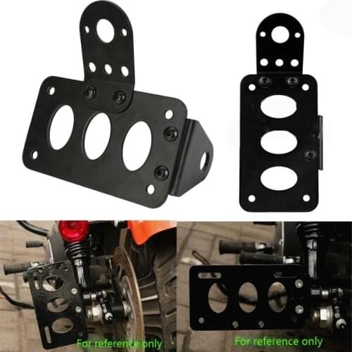 Motorcycle License Plate Holder License Bracket For Harley Bobber Chopper Retro Classic Black