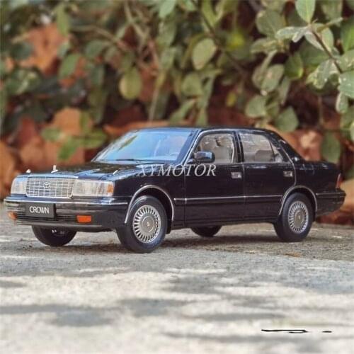 Kengfai NZG 1:18 For Toyota CROWN 155 Diecast Model Car Boys Girls Kids Gifts Black/White Collection Display Ornaments