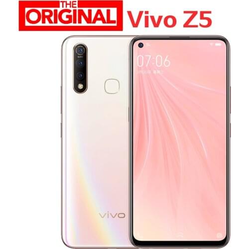 Stock Vivo Z5 4G LTE Mobile Phone Snapdragon712 Android 9.0 6.38" 2340x1080 6G RAM 256G ROM Face ID fingerprnit 48.0MP Cellphone