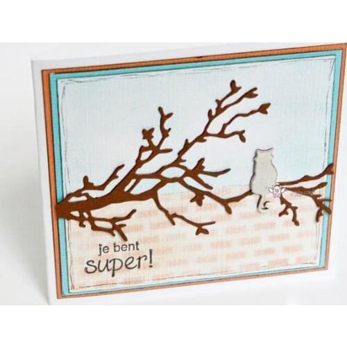 New Branch cat decoration metal Cutting Dies Stencils DIY Scrapbooking Paper/photo Cards Embossing Dies