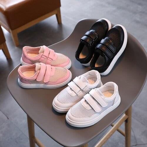 New Girls Mesh Sneakers Brand Designer Kids Platform Shoes Boys Casual Shoes Girls Comfortable Soft Bottom Trainers 3-12Y