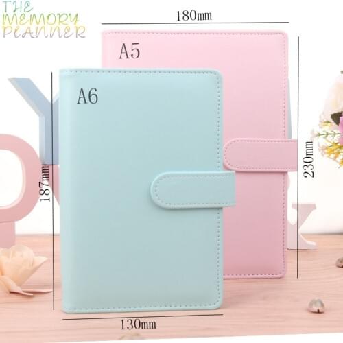 THE MEMORY PLANNER A5A6Ring Binder / Loose Leaf Designed Notebook File Folder Notepad Cover Leather Ring Binder Office Supplies