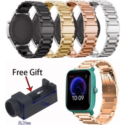 22mm Wrist Strap for Huami Amazfit Bip U S Lite GTS 2 Bracelet 22mm Watchband for Amazfit Pace GTR 42 47 mm Stratos Accessories