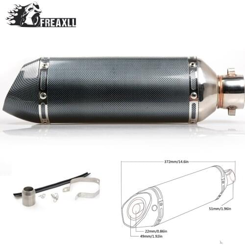 Universal muffler exhaust motorcycle pipe Exhaust Modify motorcycle Exhaust Muffler ATV dirt bike For Ducati Monster 900 City