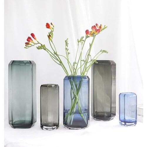 Hydroponics Vase for Flower Green Plant Modern Glass Vases Creative Living Room Home Decoration Ornaments Art Floral Bottle Vaas