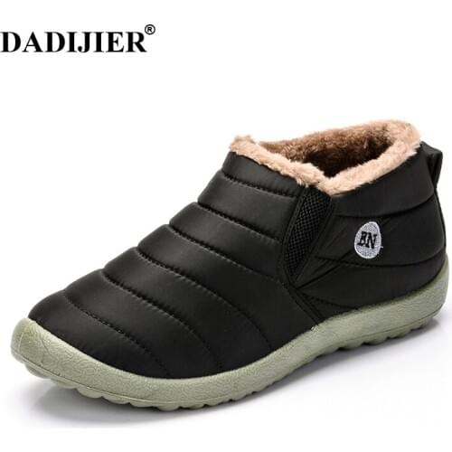 DADIJIER Waterproof Women Winter Shoes Snow Boots Warm Fur Inside Antiskid Bottom Keep Warm Mother Casual Boots ST228