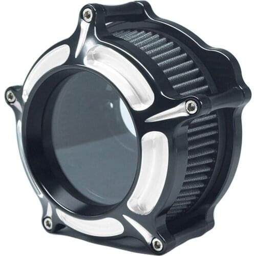 Air See Through Cleaner Venturi Filter System Kit Cnc Chrome for Harley Touring Street Glide Touring Road Glide Softail Dyna