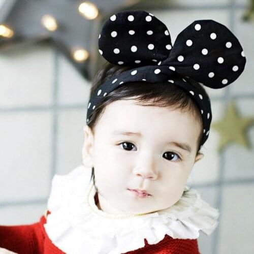 1 Pcs Hair Bandage Tie Band Headband Bow Turban For Children Kids Headwear Baby Girl Accessories Bowknot Dot Rabbit Ear Newborn