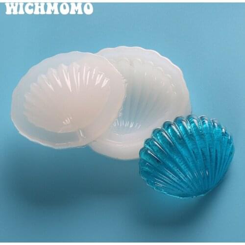 2019 New Fashion 1PCS Craft DIY Transparent UV Sand Beach Shells Resin Liquid Silicone Combination Molds for Making Jewelry