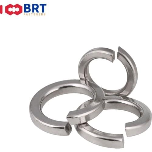 2/50/100pcs GB93 A2 304 Stainless Steel Spring Split Lock Washer Elastic Gasket M1.6 M2 M2.5 M3 M4 M5 M6 M8 M10 M12 M16 M20 M30