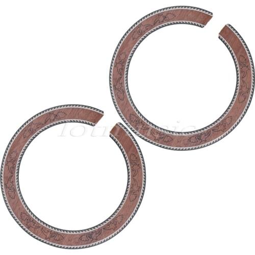 2pcs New Wood Inlay Parts High Quality Guitar Soundhole Rosette