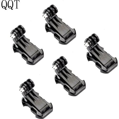 QQT for Gopro Accessories 5 pcs J Mount Hook Buckle Verticale Adattatore for GoPro Hero 9 8 7 6 5 4 3 + for SJCAM Sports camera