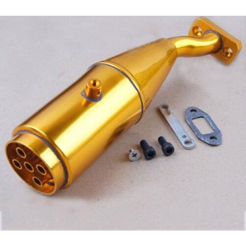 Free Shipping Exhaust Pipe For 1/5 HPI KM ROVAN Baja 5B Upgrade Rocket Exhaust Pipe For Gasoline Methanol 1:5 RC Car