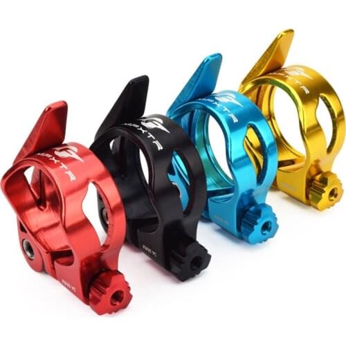 Quick Release Bicycle Seatpost Clamps 31.8/34.9mm Aluminum Alloy Hollow Clip