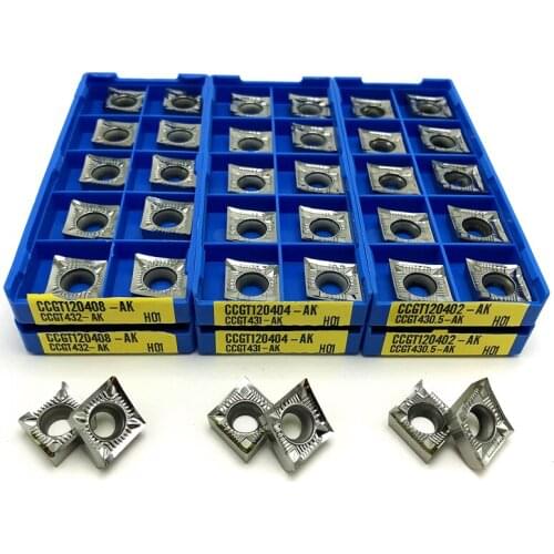 CCGT120402 CCGT120404 CCGT120408 AK H01 External turning tool Cutting tool CNC carbide inserts turning insert aluminum tool