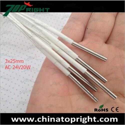 Dia.3mm industrial electrical high temperature cartridge heater