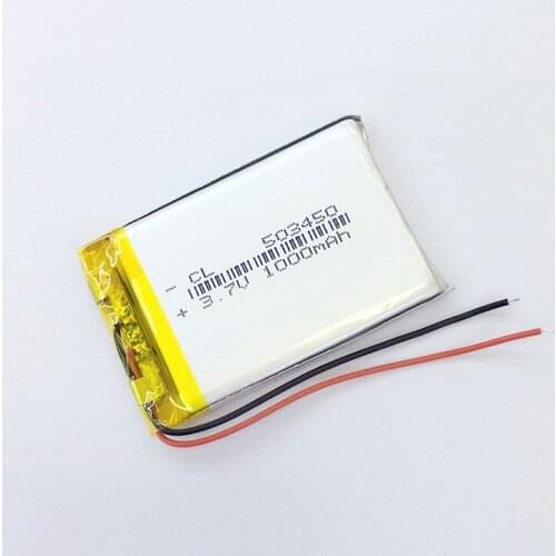 Dinto 1pc 503450 Rechargeable Li-Po Battery 1000mAh 3.7V Lithium Li-Polymer Batteries for GPS MP3 MP4 PAD Camera Video Game