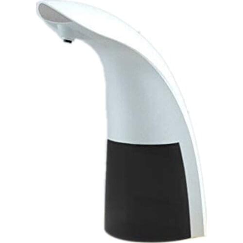 Bathroom Soap Dispenser, Battery Powered Electric Automatic Soap Dispenser with Infrared Motion Sensor Foam,White