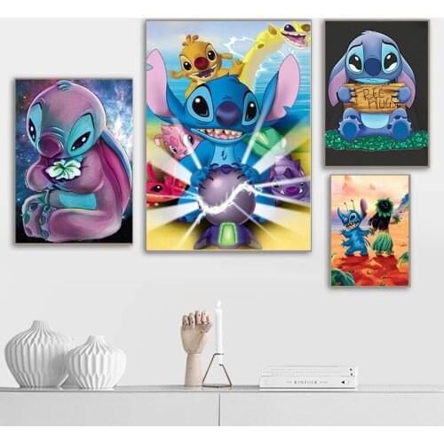 Disney Cute Cartoon Animals Wall Art Canvas Painting Nordic Posters And Prints Wall Pictures For Living Room Decoration