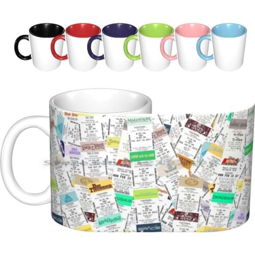 Fastpass Ceramic Mugs Coffee Cups Milk Tea Mug Fastpass Theme Park Ride Roller Space Mountain Big Thunder Mountain Magic