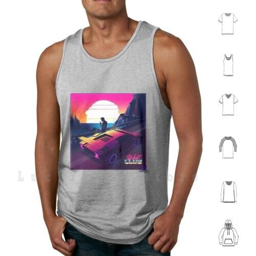 80s Dream Tank Tops Vest Sleeveless Countach Scarface Drugmoney Wallstreet V12 Miami Vice Exotic Wolf Police Chase Cool Guy