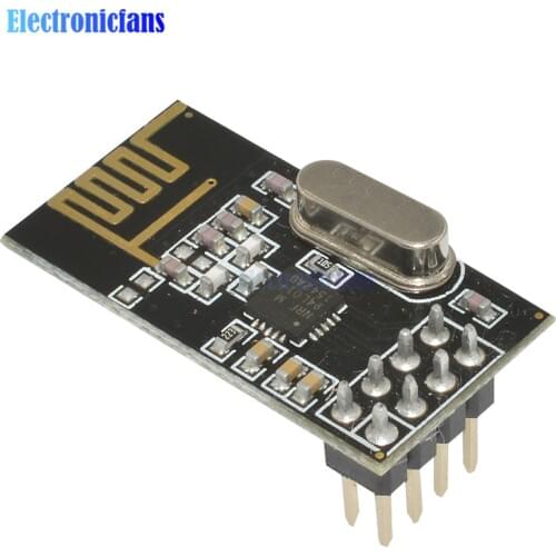 2Pcs 125 Channels Mutipoint Microcontroller NRF24L01 + 2.4GHz Antenna Wireless Transceiver Module Builtin Voltage