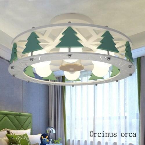 Cartoon creative animal LED ceiling lamp Boy Girl Bedroom children room lamp modern simple Christmas tree ceiling lamp