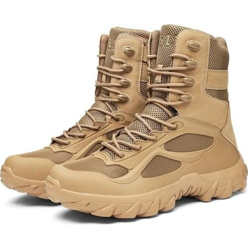 2020 Autumn Winter Ankle Mens Track Military Boots Men Shoes Army Work Special Forces Tactical Desert Combat Outdoor Male