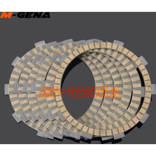 Clutch Friction Plates Disc Set 6Pcs For Steed 400 STEED 600 BROS400 XL250 XR250 XR350 XLR250 BAJA250 CBR400 NC29 NSR250 P3 P4