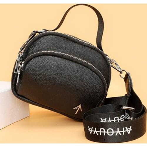 Cowhide Womens Casual Fashion Bag Women Messenger Bag Small Shoulder Bag Crossbody Bags for Women Handbags Genuine Leather Real