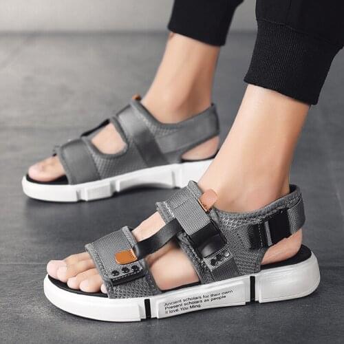 Walking samool 44 comfort male flat shoes big homens mens roman in slip hollow plage gladiator white 39 sandals sandal de on s