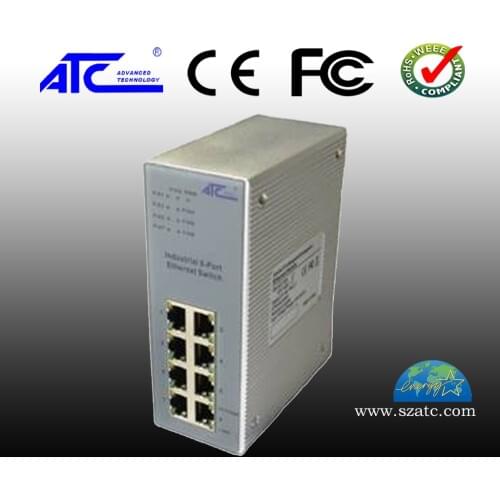 Industrial Ethernet switches 8 Gigabit Ethernet lines, management self-adaptive Ethernet switch ATC-408