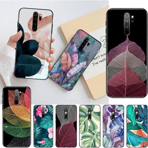 Colorful Leaves Flower Art Phone Case for Redmi 9A 8A 7 6 6A Note 9 8 8T Pro Max Redmi 9 K20 K30 Pro