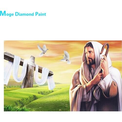 Religion Diamond Painting Jesus Portrait Round Full Drill Nouveaute DIY Mosaic Embroidery 5D Cross Stitch Home Decor Gifts