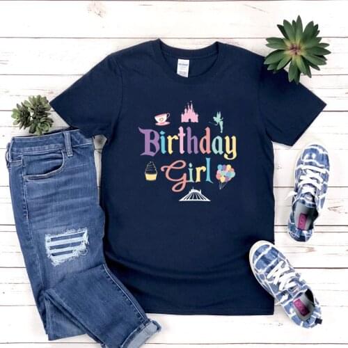 Birthday Girl Unisex Shirt Cute Family Group Vacation Shirt Minnie Castle Birthday Girl T-shirt