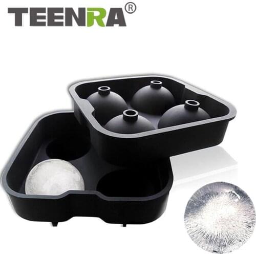 TEENRA Silicone Ice Mold Whiskey Drink Ice Cube Mold with Removable Lids Silica Gel Chocolate Molds Easy To Remove Ice Trays