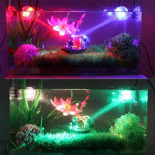HiMISS LED Diving Spotlight for Aquarium Fish Tank Decor Lighting EU Plug 110-240V
