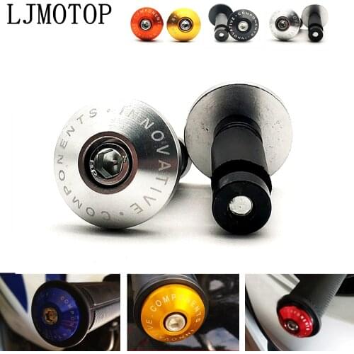 Universal Motorcycle Handle End Bar motocross Handlebar Grip Plug Cap For Kawasaki W800 Z750 ZX6 ZX9R ZXR400 ZZR600 VERSYS 1000