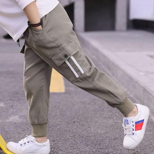 Spring Kids Cargo Pants Boys Casual Pants for Boys Clothing Cotton Kids Long Trousers Children Boys Girls Clothing Sports Pants