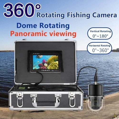7 Inch 360 Degree Rotating Dome Rotating Panoramic viewing Camera IP68 Waterproof Underwater Fishing Video Camera Fish Finder