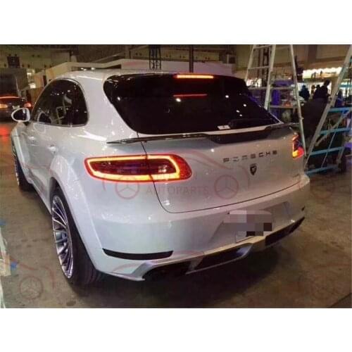 For 2014-2017 macan carbon fiber tail fin fixed wing mid-wing spoiler body kit auto parts