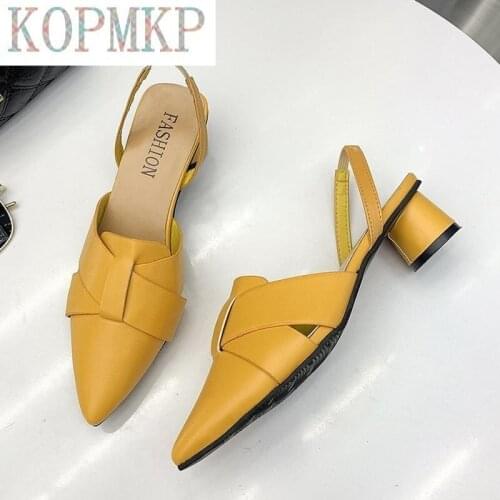 2021 Fashion Womens Sandals Summer New Ankle Buckle Casual High Heels Sadalias Slingback Femininas Zapatilla Mujer Jelly Shoes