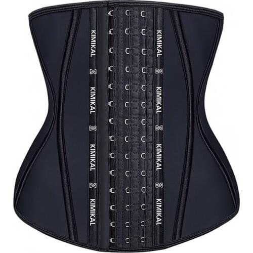 Kimikal Women Waist Trainer Latex Corset Body Shaper Tummy Corsets Plus Size Waist Training Corset Slimming Modeling Strap Belts