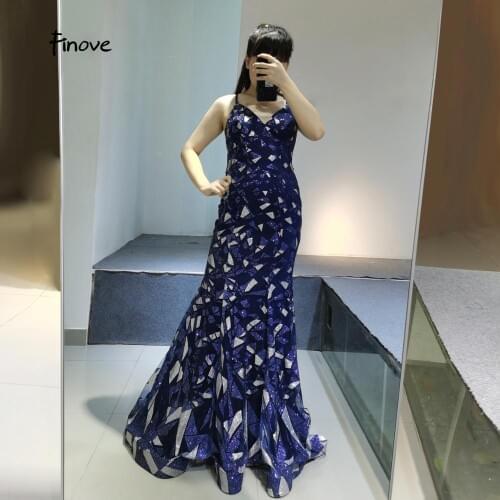 Prom dress mermaid sexy v-neck dress by Finov