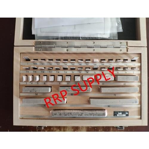 1.005-100mm Gage block set 47pcs/set, steel, class 1